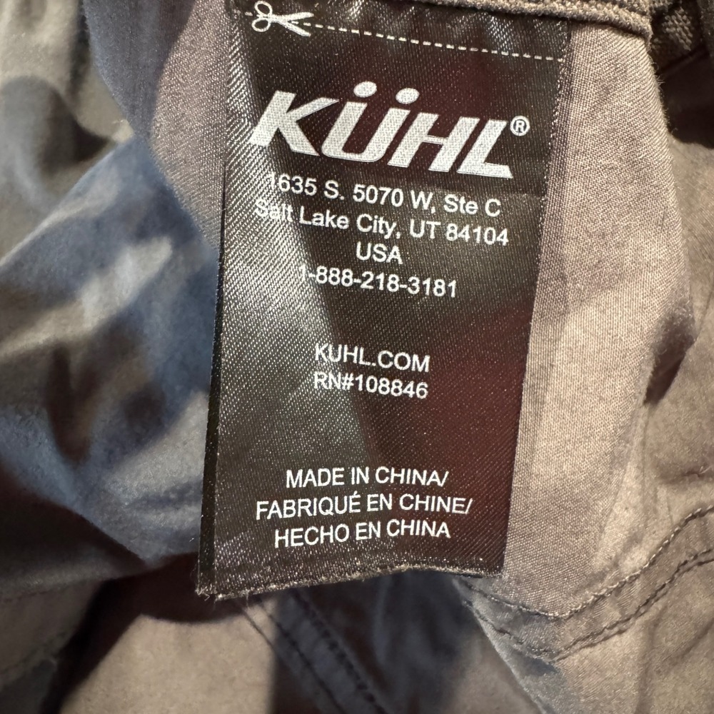 Kuhl Womens XL Gray Moto Jacket Full Zip Snap Front Lightweight Utility - Picture 5 of 9